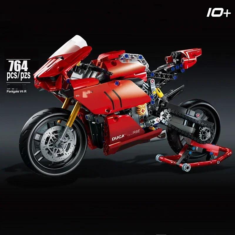 Ǽ Ducatis Panigale V4 R Motorfiets Bouwstenen , Speelgoed Voor Jongens ġ Speelgoed Kerstcade, 674 